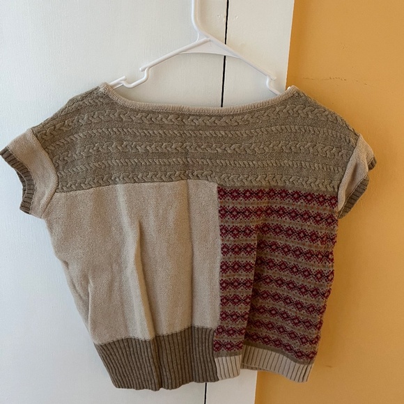 Garnet Hill Short Sleeve Sweater Size XS - Picture 3 of 4